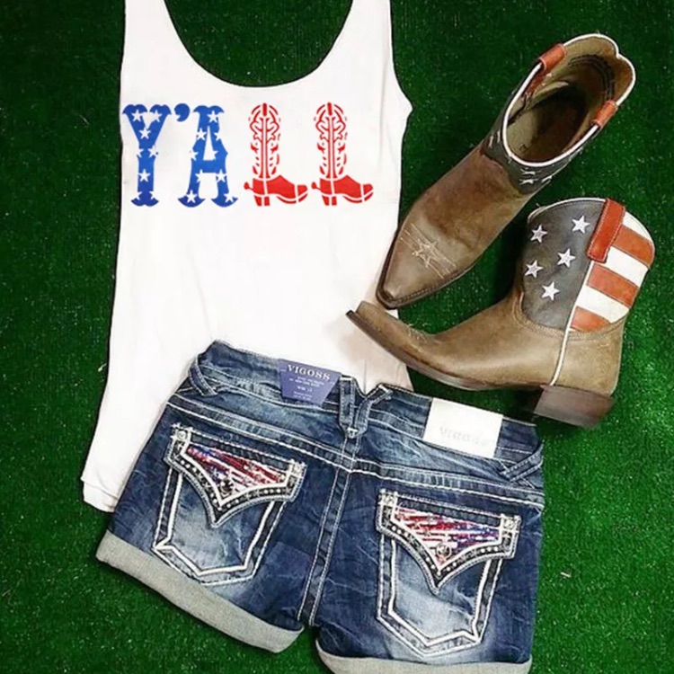 Yall Southern Country Oversized Tank Top